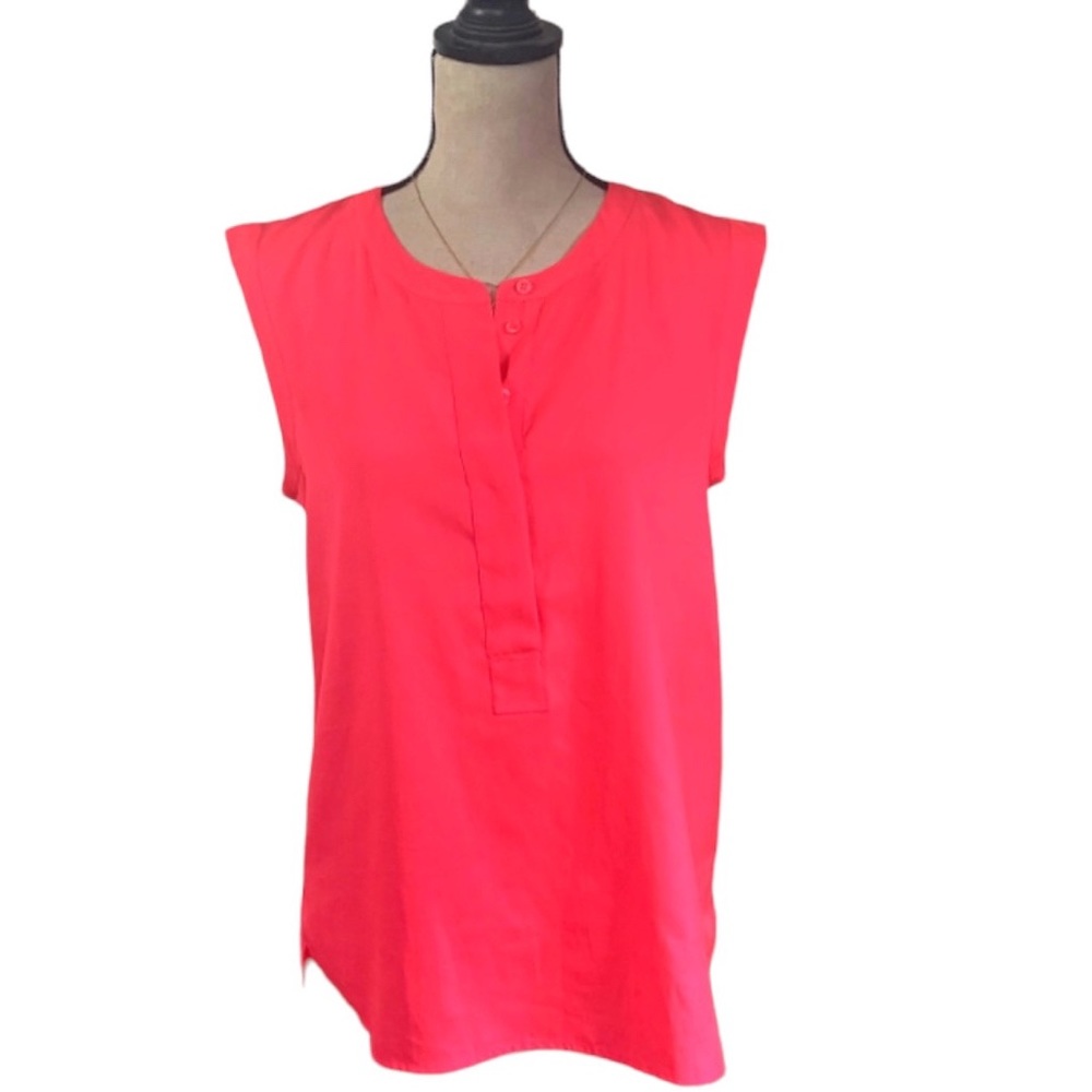 J. Crew Split Neck Sleeveless Blouse